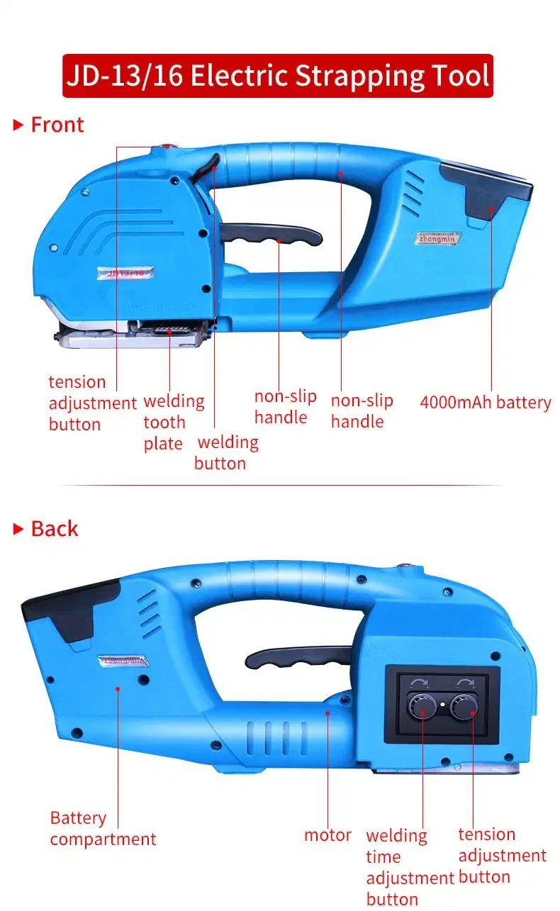 Portable Bundler Banding Machine Baler Packer Manual Steel Band Strapping Tool