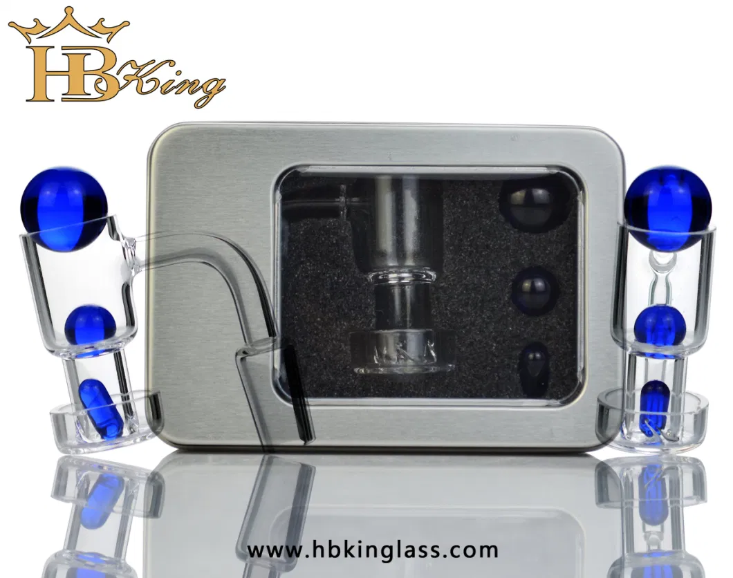 Metal Box Packing Smoking Accessories with Pearl Top Selling Quartz Banger