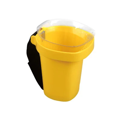 Seau de peinture en plastique jaune MSN avec doublure pour emballer des accessoires de peinture